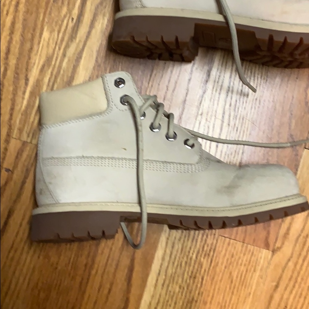 Timberland rose gold boots only worn inside